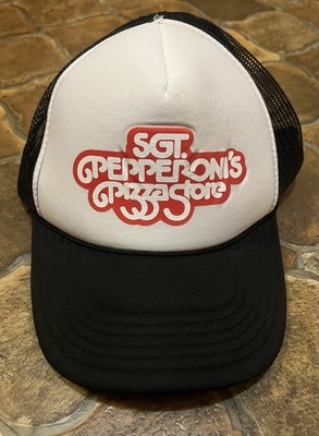 Vintage Sgt Pepperoni s Pizza Stores Trucker Hat Otto Snapback Mesh Cap