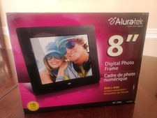 Aluratek ADPF08SF 8" LCD Digital Photo Frame - Black 800x600 Screen Resolution