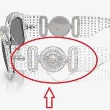 VERSACE VE4361 Biggi Sunglasses Replacement Temple Medusa Stones Logo Trim New