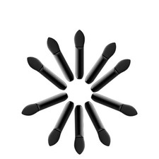 Small portable black brush set and brush set Powder Puff set for everyday makeup