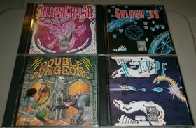TurboGrafx 16 games boxed lot Galaga Double Dungeons Alien Crush R-Type complete