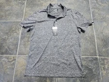 Alfani Men's small Polo Shirt Stretch Classic-Fit Ethan Performance Deep black