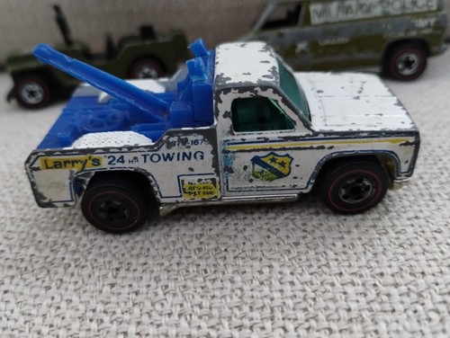 Vintage Hot Wheels US Army Jeep Green Jeep, Van, Tow Truck, Mattel 1970's, Lot - Picture 12 of 20