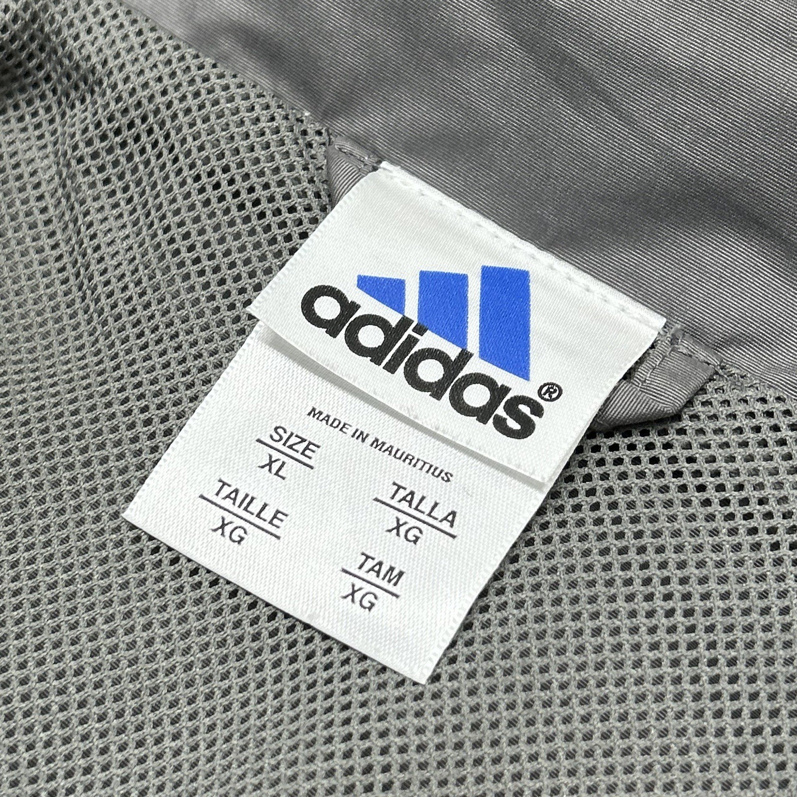 Vintage Adidas Coach Jacket Size XL Y2K Tech Gray Logo Spell Out image 5