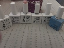 Mylee Topcoat, Base Coat, No Matte Coat, 5in Builder Gel, Magic Gel Remover