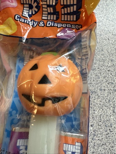 PEZ Halloween Jack O Linterna Calabaza Brilla en la Oscuridad Tallo 5.9 Hungría Nuevo Violonchelo - Imagen 2 de 4