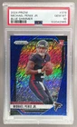 Michael Penix Jr 2024 Panini Prizm #378 Blue Shimmer RC /25 PSA 10