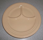 Vintage Inca Ware Shenango China Restaurant Ware 9.75" Plate Tan Divided Made US — photo 2