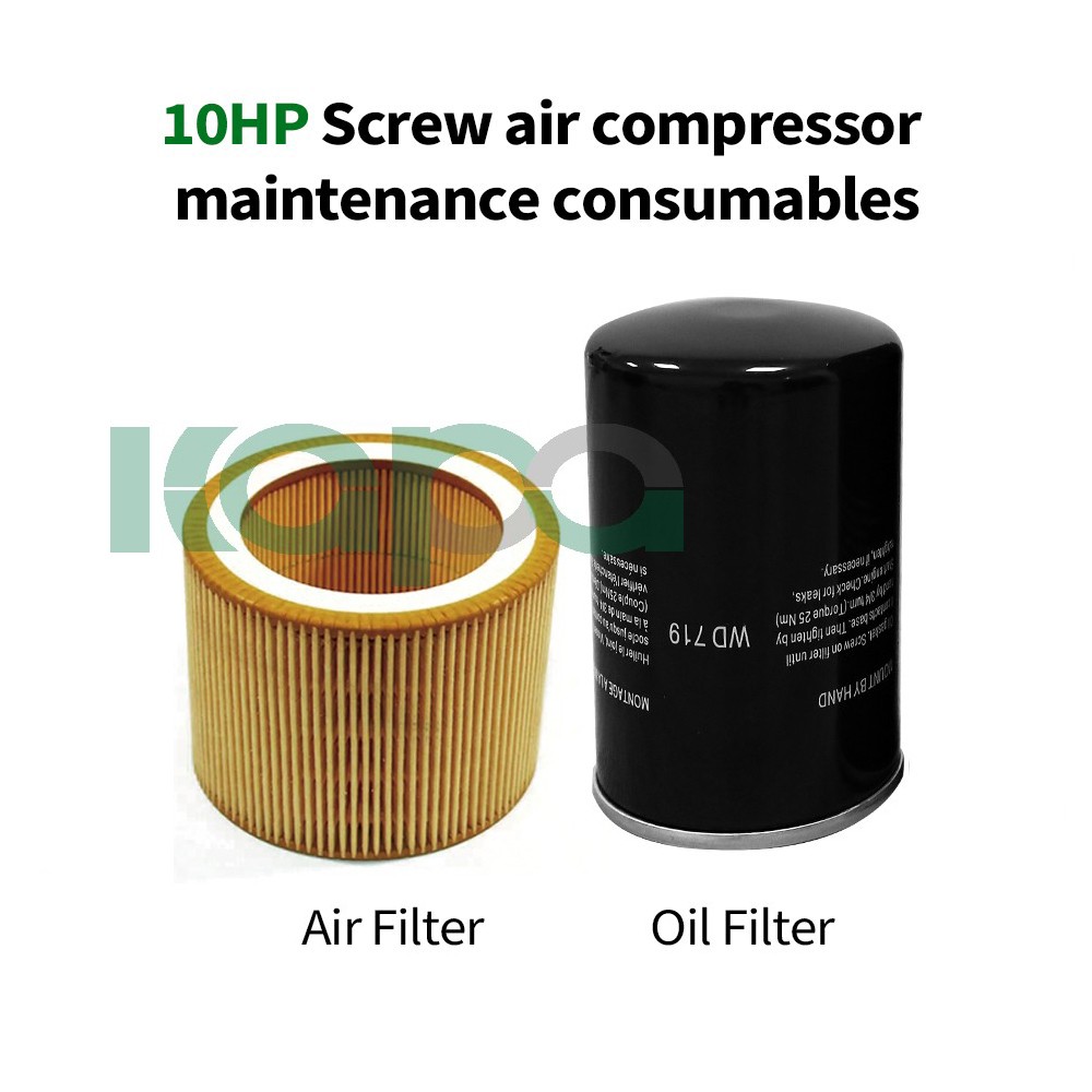 Air Filter +oil Filter 10hp Screw Air Compressor Maintenance