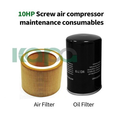 Air Compressor Air filter +Oil Filter 10HP Screw Air Compressor maintenance Kit