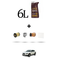 Hoffcar Set Service 4 Filter Und 6L ÖL FüR Volvo C30 1.6 D2 84Kw Von