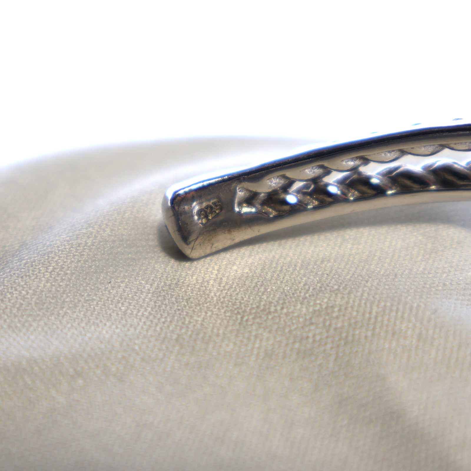 BEAUTIFUL Solid Silver 925 Rope Knotted Design Pa… - image 13