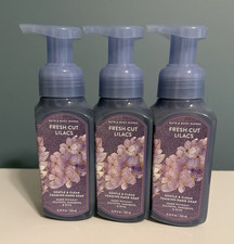 Bath Body Works Gentle Clean Foaming Hand Soap FRESH CUT LILACS LOT OF 3
