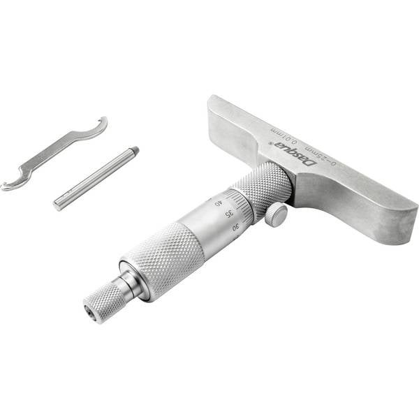Dasqua 4611-8106   Micrometro di profondità con scala di controllo 0 - 25 mm DIN