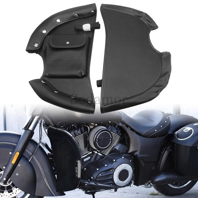 Soft Lowers Chap Leg Warmer Bag Crash Bar Bag Rider For Indian Springfield Chief