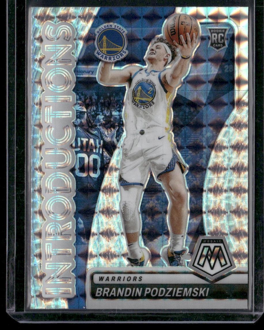 2023-24 Panini Mosaic #16 Brandin Podziemski Introductions Mosaic