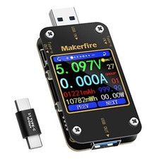 USB Multimeter USB Voltmeter Ammeter Load Tester USB Voltage Black Green