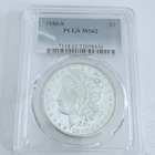 1880 S Morgan Silver Dollar PCGS MS-62. 90% Silver #9106