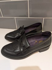 Red Or Dead Black Loafer Shoes Size 4 Y2K Excellent Condition Made in Spain