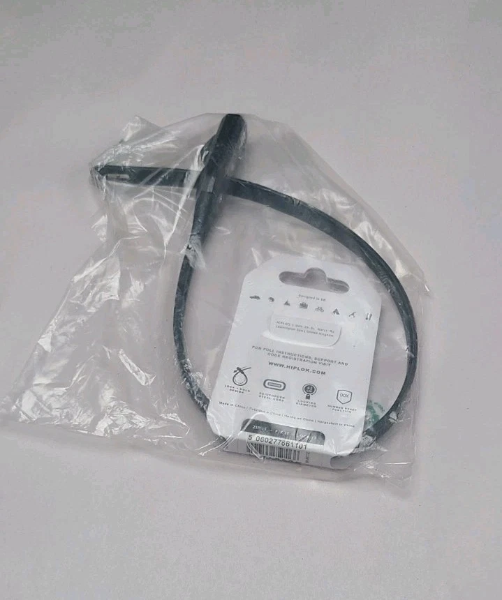 Hiplok Z-Lok Combo Security Tie Lock – Single Black – Brand New  - Image 3 of 3