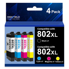 Compatible 802XL Ink Cartridges For Epson WorkForce WF-4720 WF4730 WF4734 WF4740