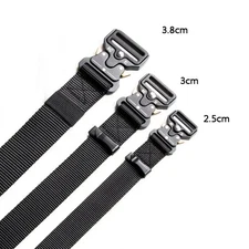 Canvas Tactical Hunting Belt Adjustable Outdoor Sports Durable Waist Strap