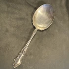 ANTIQUE Meadow Rose by Wallace Sterling Silver HEAVY Berry Casserole Spoon