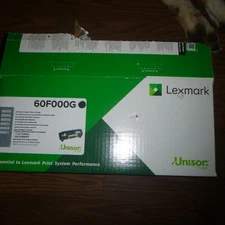 Genuine Lexmark 60F000G Black Toner Cartridge – New OPEN BOX SEALED BAG