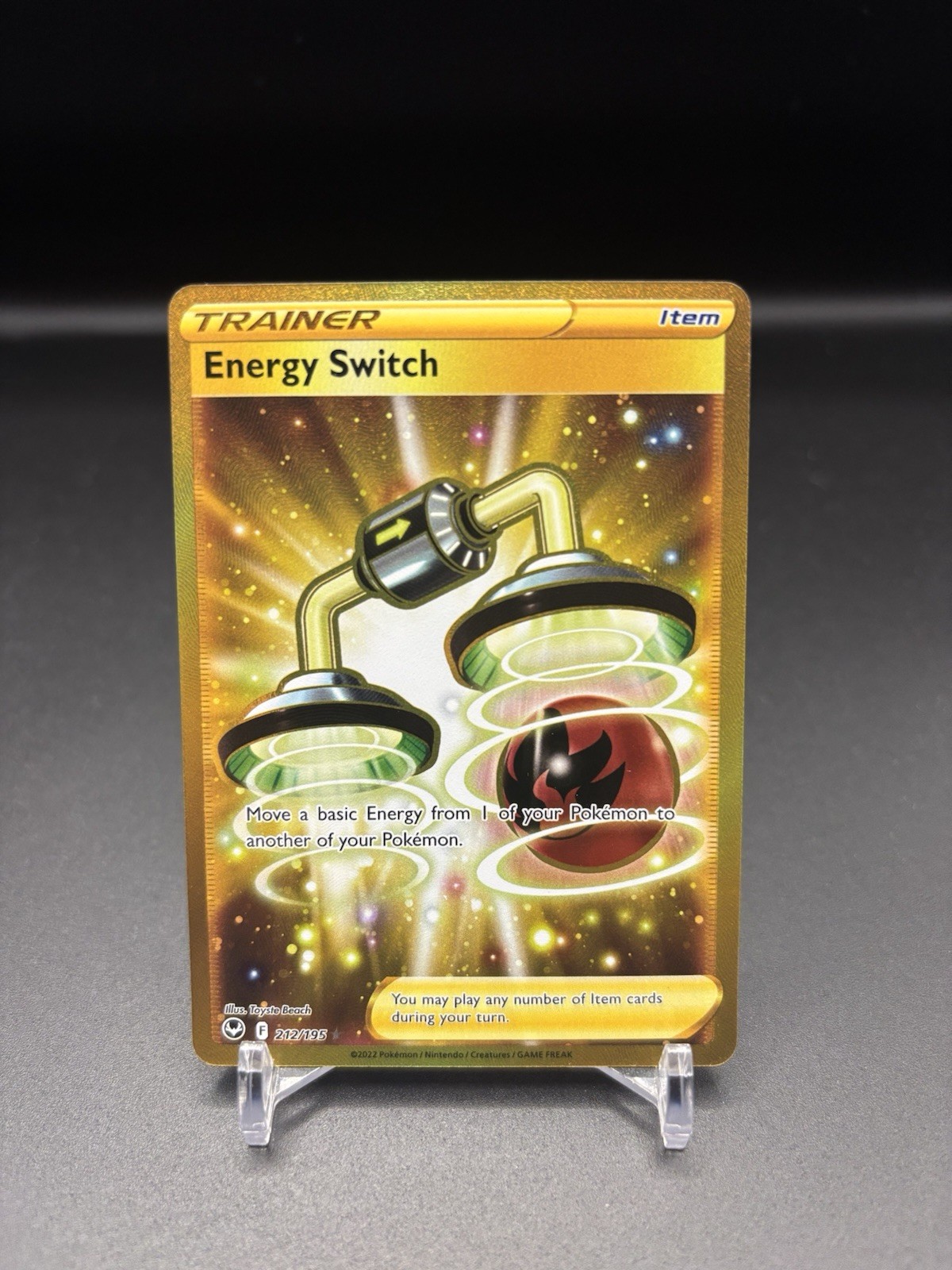 Pokemon TCG Energy Switch 212/195 Silver Tempest Secret Rare NM