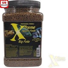 Cichlid Pellets High Protein Fish Food Natural Color Enhancer All Life Stages US