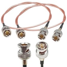 Ahoaepy 2PCS RG179 BNC Jumper Antenna Cable, Low Loss 20Inch(50cm) HD SDI...