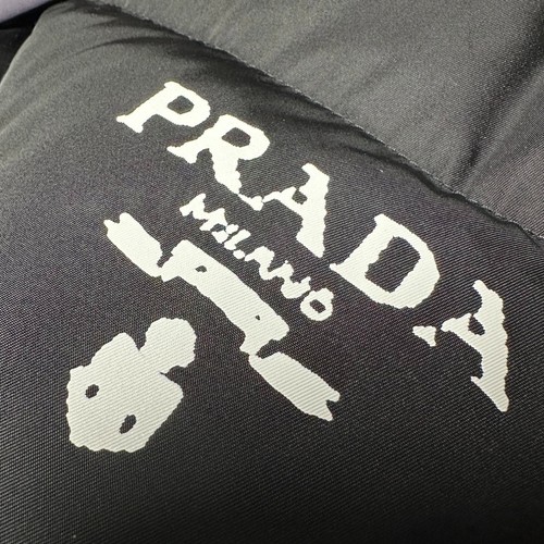 100% AUTHENTIC PRADA RE-NYLON SIZE L 50 LARGE JACKET MENS BLACK DOWN PUFFER - Picture 9 of 17