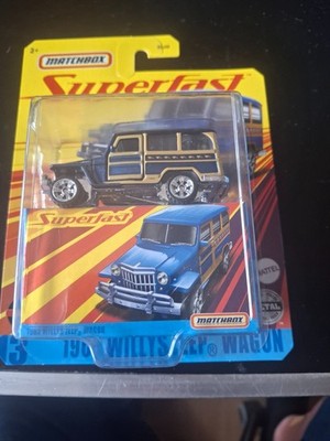 Matchbox Superfast 1982 Willys Jeep Wagon blau OVP