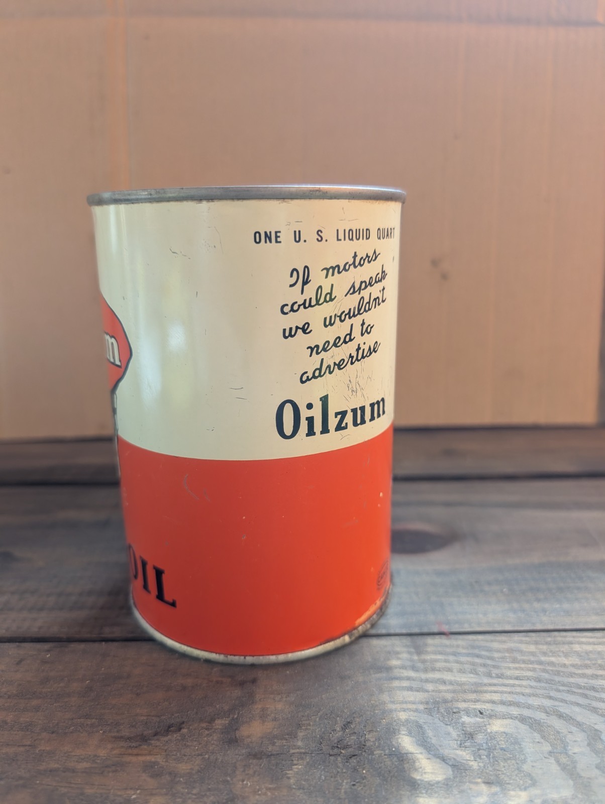 Oilzum Quart Oil Can