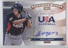 2013 USA Baseball Box Set 18U National Team America's Best Scott Hurst Auto 4b4