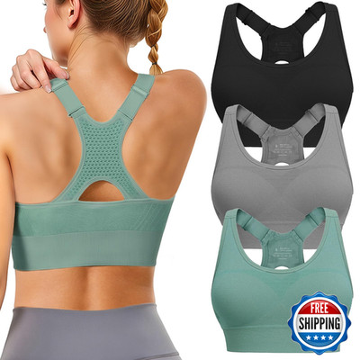 Tmeefee Sports Bras For Women High Support Adjustable Strap 3 Pack High Impact