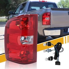 Tail Light Assembly Compatible with Chevrolet Left Driver Side-Red Border