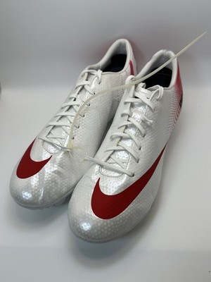 Nike Mercurial Victory IV Elite Pro FG ID Soccer Cleats Mens US 8.5   White/Red