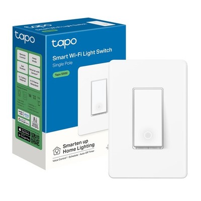 TP-Link Smart Light Switch, Single Pole, Neutral Wire Required, 2.4GHz Wi-Fi ...