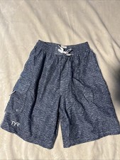 NWT Mens TYR Blue Size Small Challenger Board Shorts 50