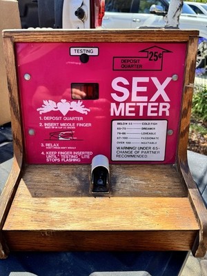 Sex Meter Cupid Quarter Coin Operated Impulse Game Test Your Sexual Chemistry!