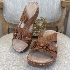 Casual Slippers Wedge Platform Comfortable Sandals High Heels Slides Women's