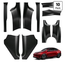 Tesla Model Y Carbon Fiber Door Sill Protector Bumper Guard 2025-2026 10pc