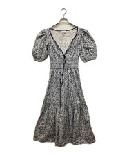 GANNI Floral Print Dress/ Light Blue/ Size 34