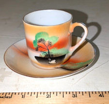 Miniature Japanese Cup  Saucer
