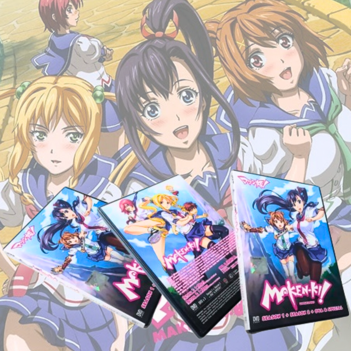 DVD Anime *UNCENSORED* Maken-Ki! Season 1+2+OVA+Special English Dub All  Region