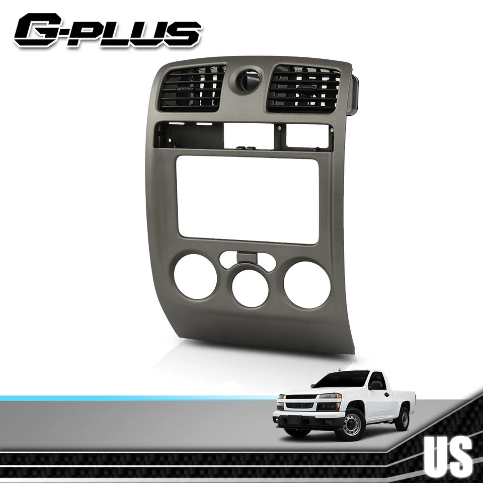 Bisel de ventilación de radio para tablero central gris apto para Chevy Colorado GMC Canyon 2004-2012 Foto 2 de 4