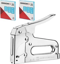 Arrow T50 Heavy Duty Staple Gun Kit with 3750 Pieces T50 1/4" 3/8", 1/2" Staples