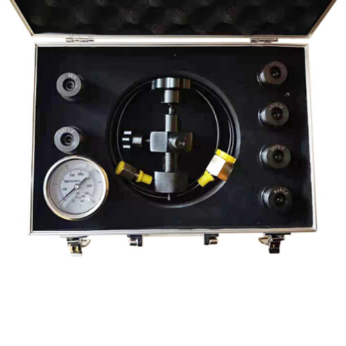 7 in 1 Hydraulic Accumulator Nitrogen Charging Fill Gas Valve Pressure Test Kit - Picture 10 of 12