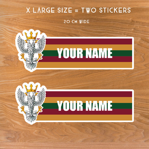 Mercian Waterproof Vinyl Name Stickers - Personalised - Picture 6 of 10